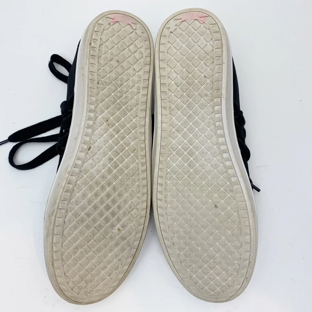 Steve Madden Lancer Mesh Wrap Lace Up Platform Sneakers Womens 10M Black